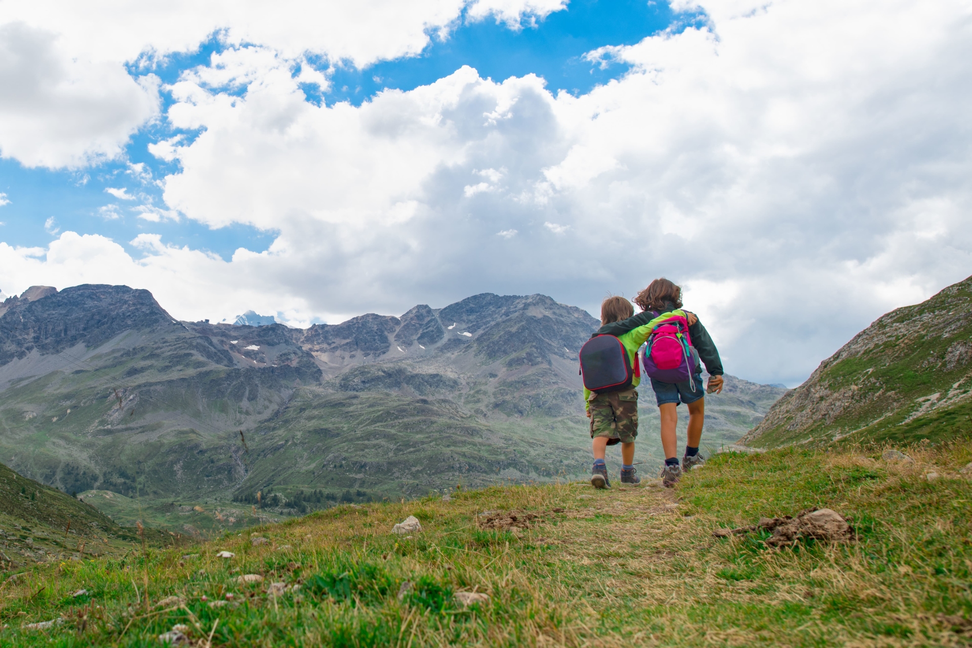 Enfants en randonnée à Madère