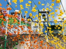 Cathédrale de Funchal à l'occasion de la fête des fleurs