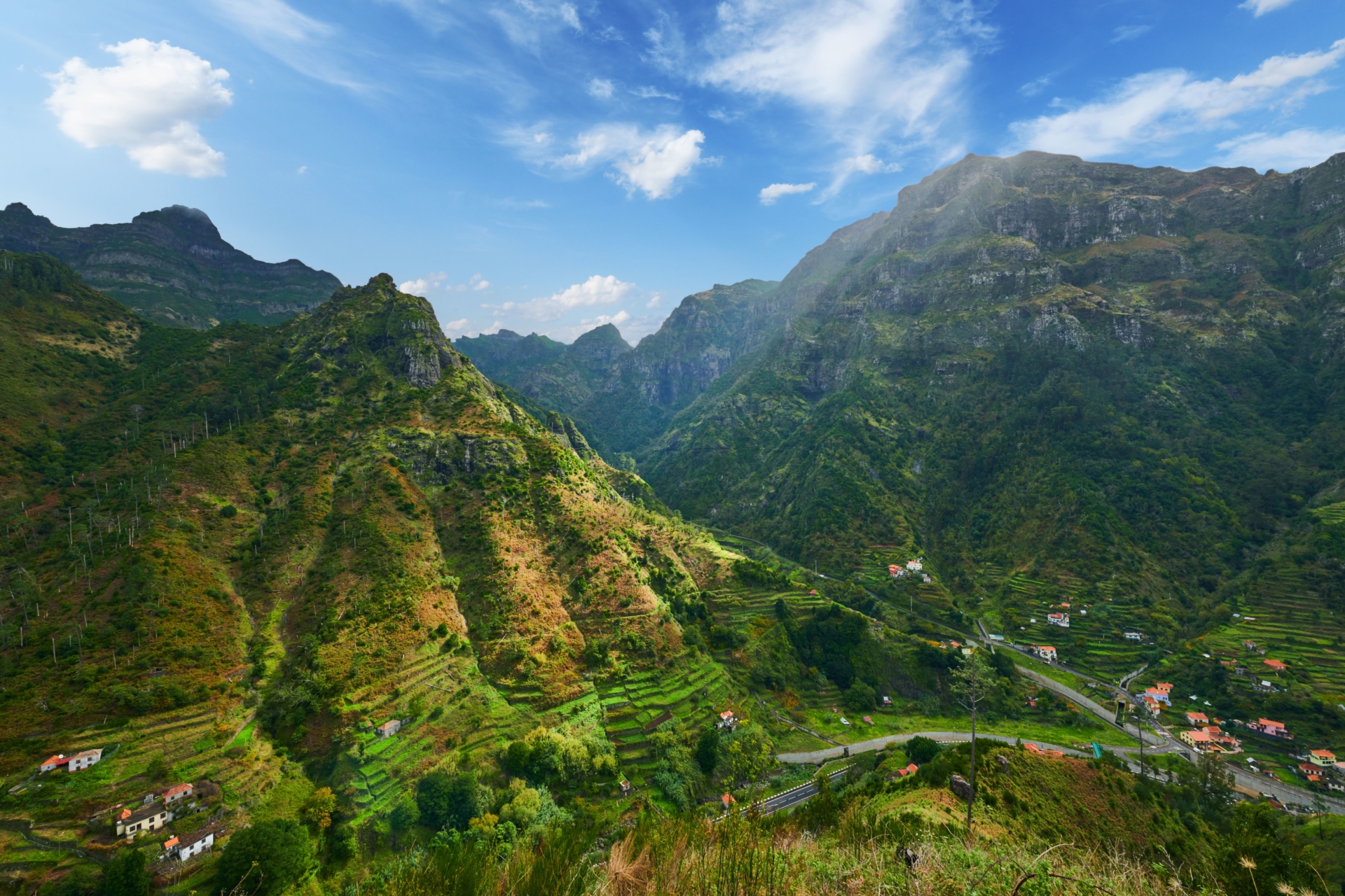 Montagnes verdoyantes de Madère