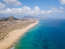 Vue aérienne de Porto Santo