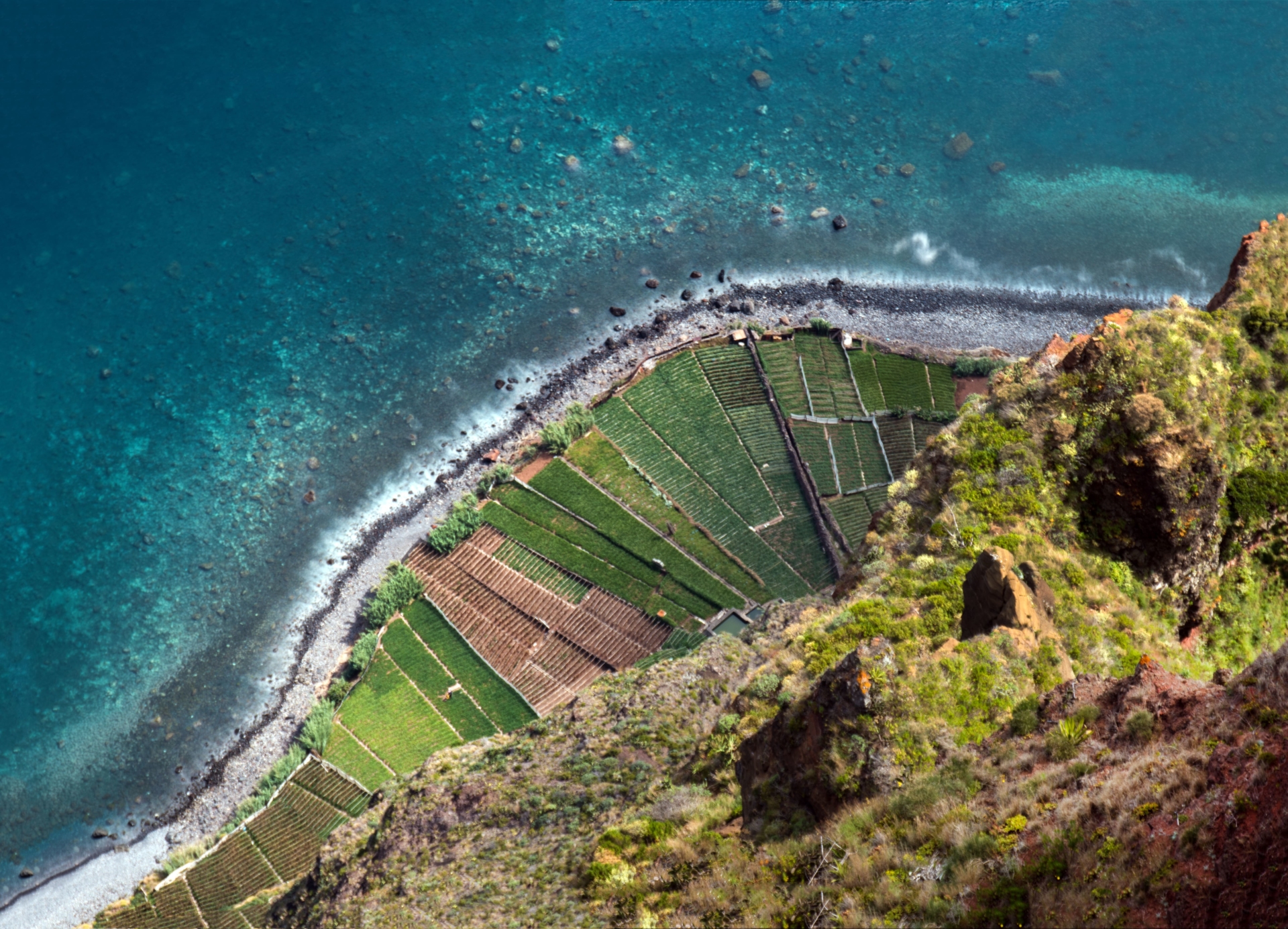 Vue depuis le Cabo Girão à Madère